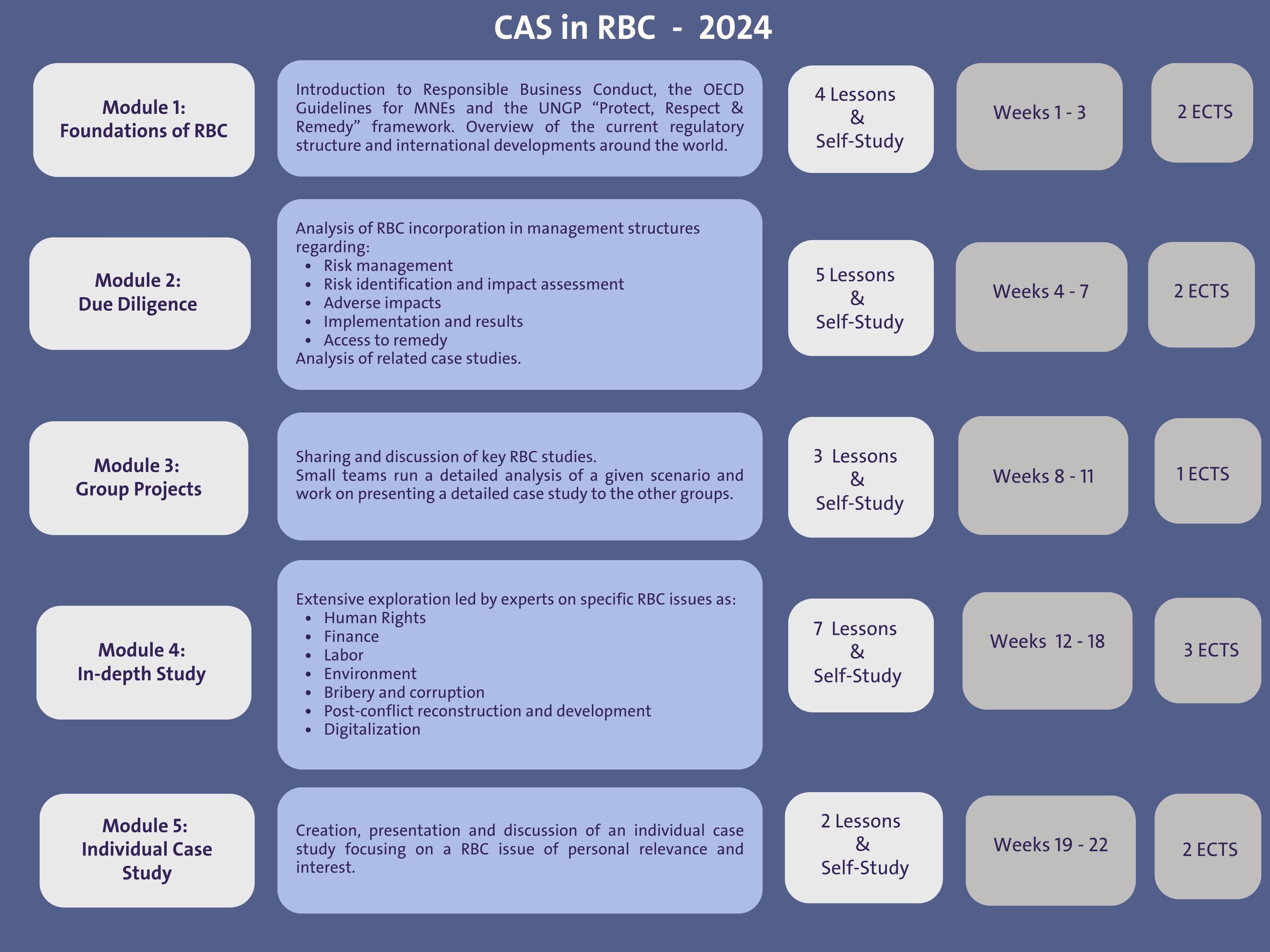 CAS Content Plan